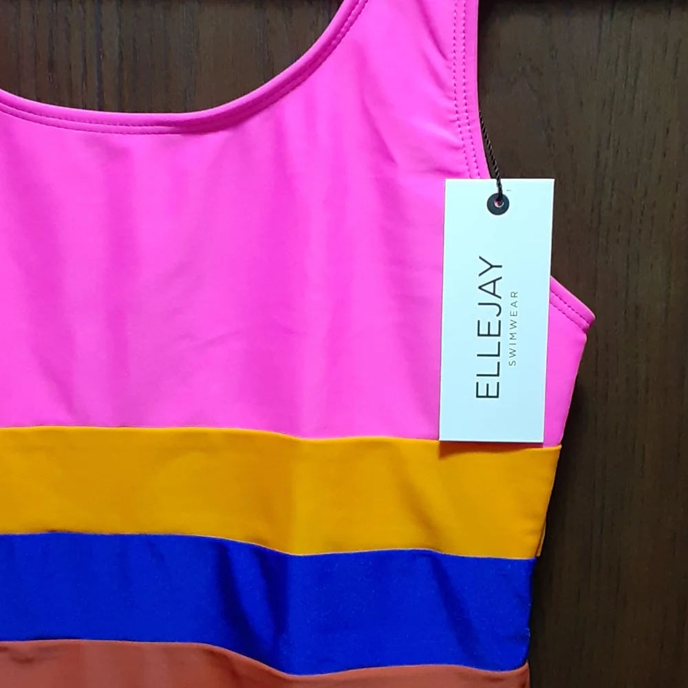 NWT Ellejay Randall striped one piece